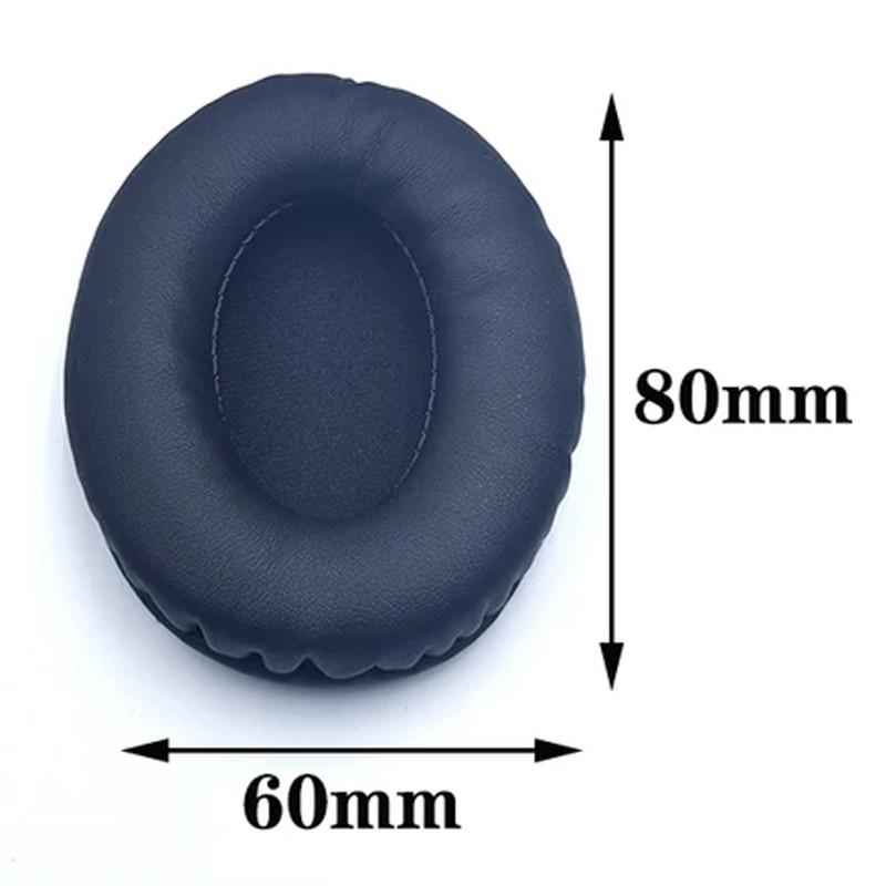 Cushioned Feel Comfort Headphone Cushion Oval Headphone Pad Sponge Leather Pad