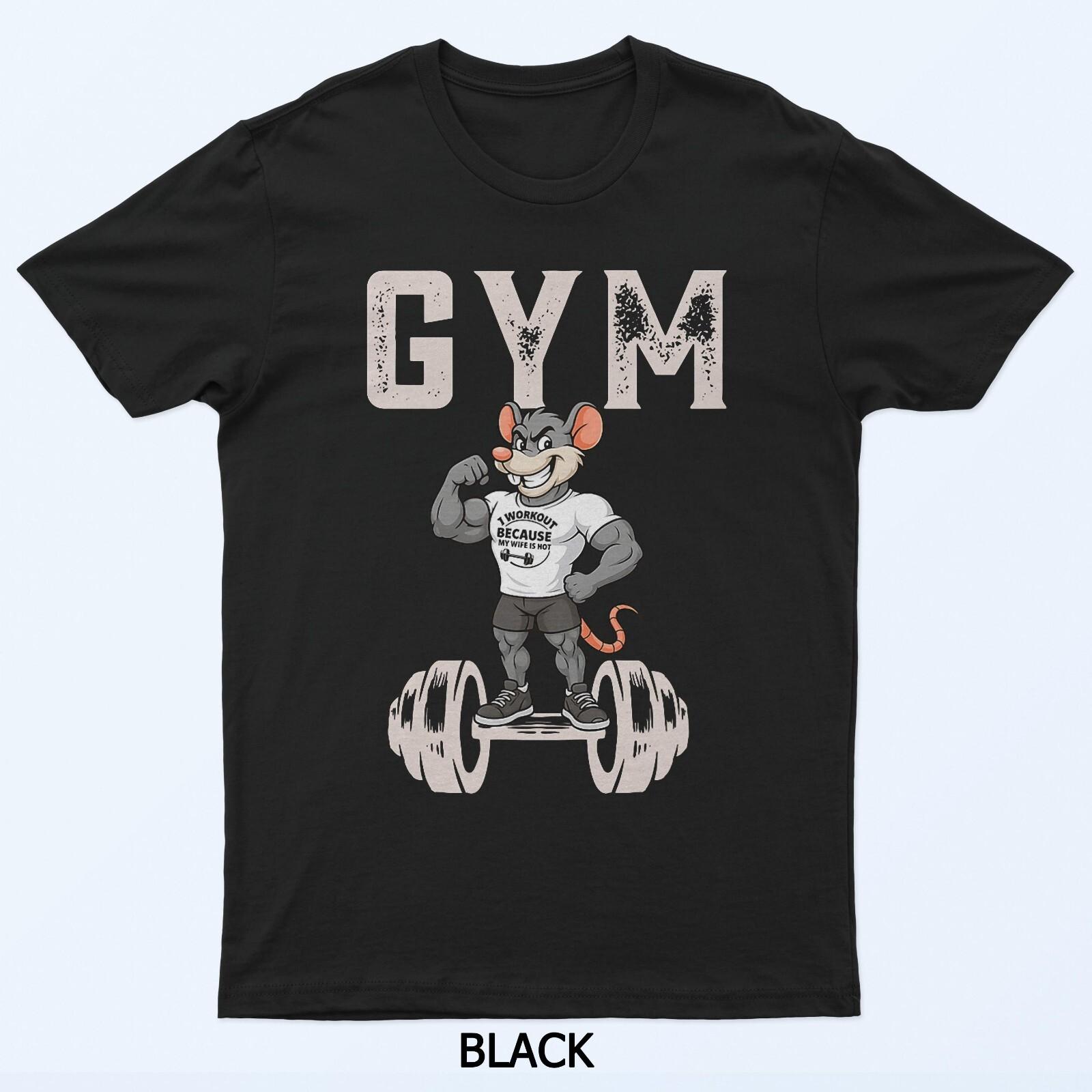 

Gym With Rat T-Shirt L