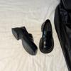 Platform loafers women's 2025 autumn and winter new models with skirts, one pedal, small leather shoes, British style JK uniform single shoes women