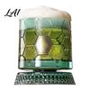 Whisky Aroma Enhancer Glas Drehendes Glas 360 Grad Rotierender Fußballförmiger Becher 245ml