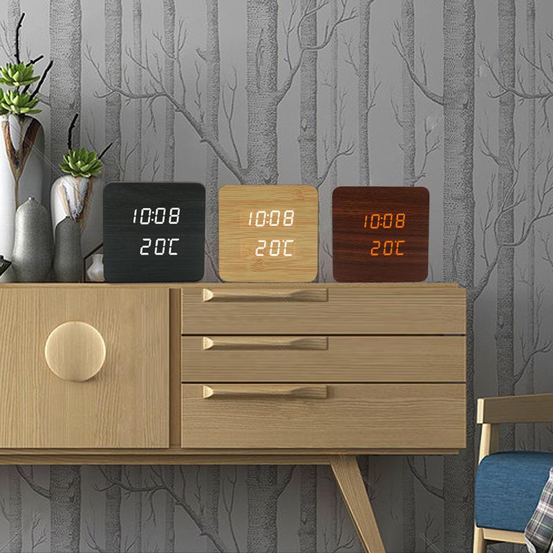 Factory Direct Modern Multifunctional Electronic Led Clock Voice-activated Digital & Analog Display For Home Use-students Old Me