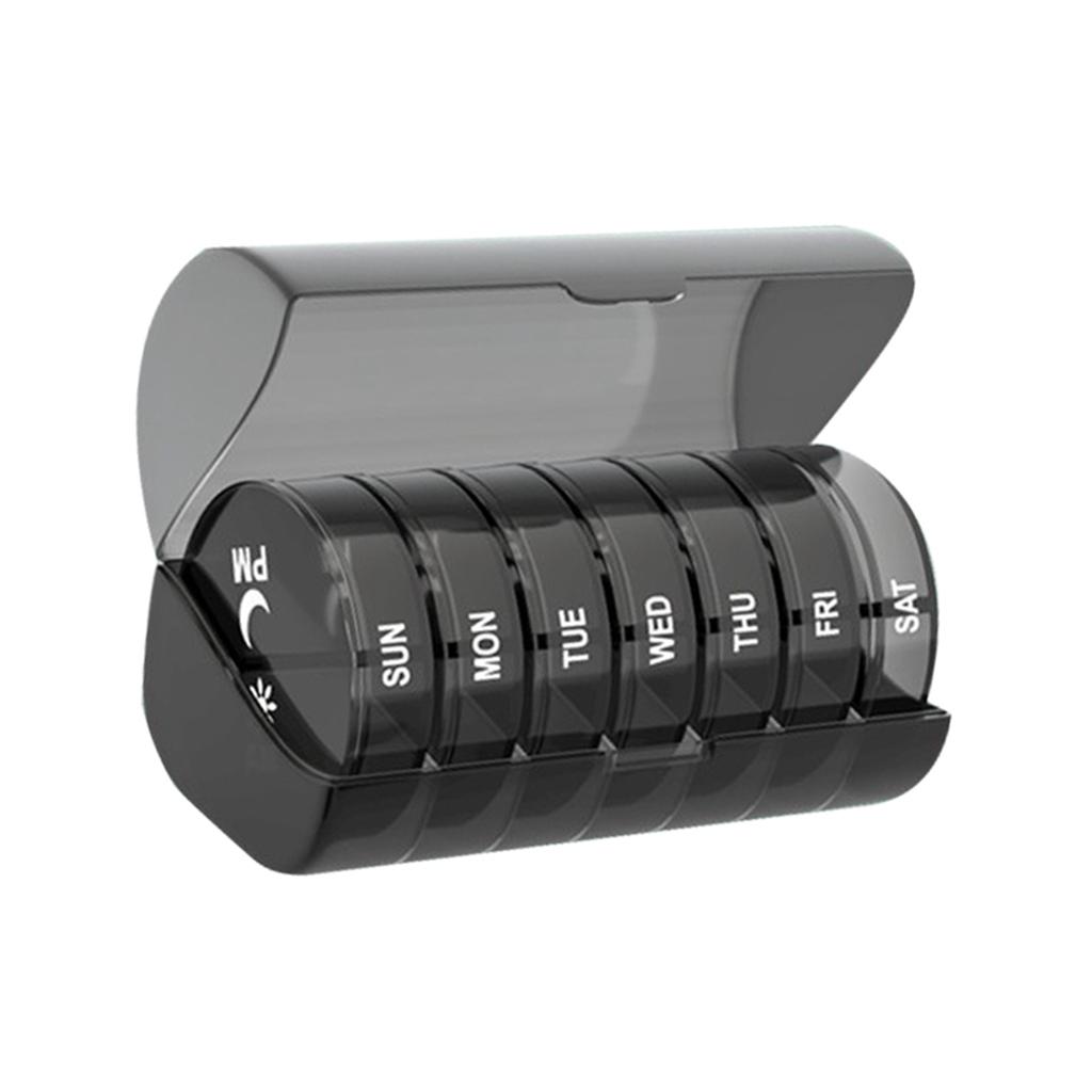Medicine Box Pill Storage Case Waterproof Container 14 Grids Portable for Home Outdoor