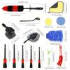 Car Cleaning Kit 18 Car Beauty Details Brush PP Wheel Hub Scrub Car Brush Clean Towel Gloves