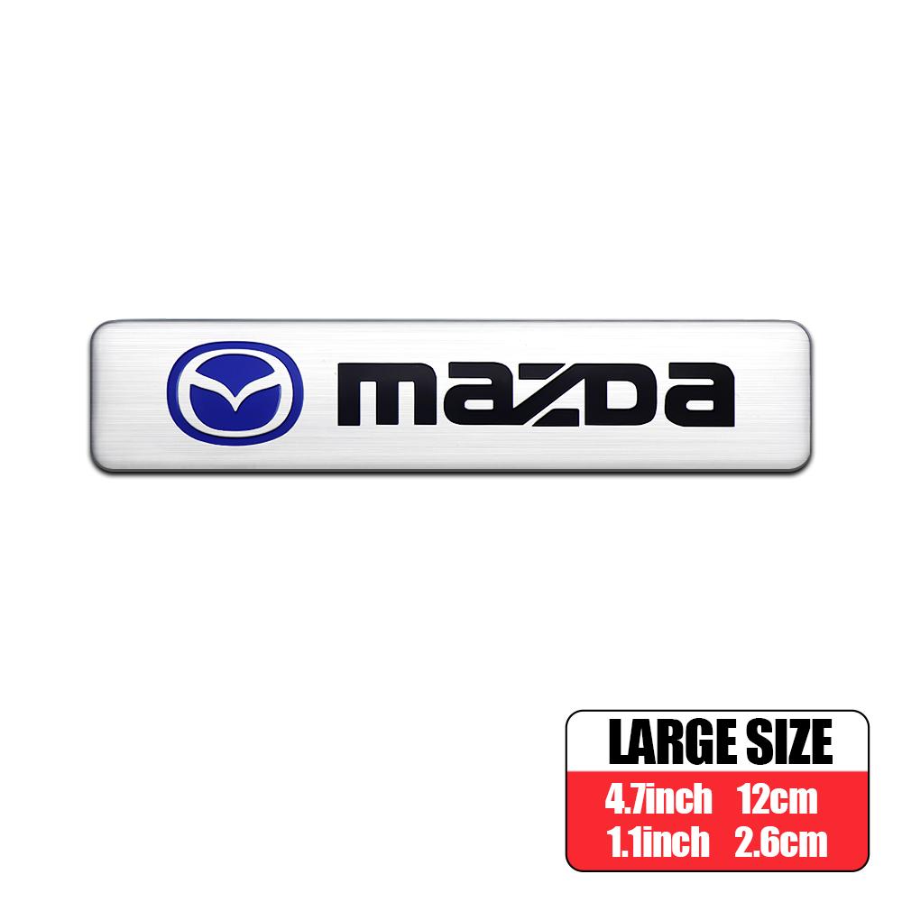 

2025 Hot 1pcs 3D Metal Aluminum Styling Logo Car Body Fender Decoration Stickers For Mazda RX-8 626 BM BL BK GH GJ GL MX-3 MX-5
