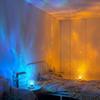 New Rotating Dynamic Flame Water Ripple Atmosphere Light Projection Starry Sky Romantic Bedroom Bedhead Decoration Nightlight