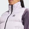 Adidas Logo Print Stand Collar Zipper Loose Vest Women Vest Purple IW8366