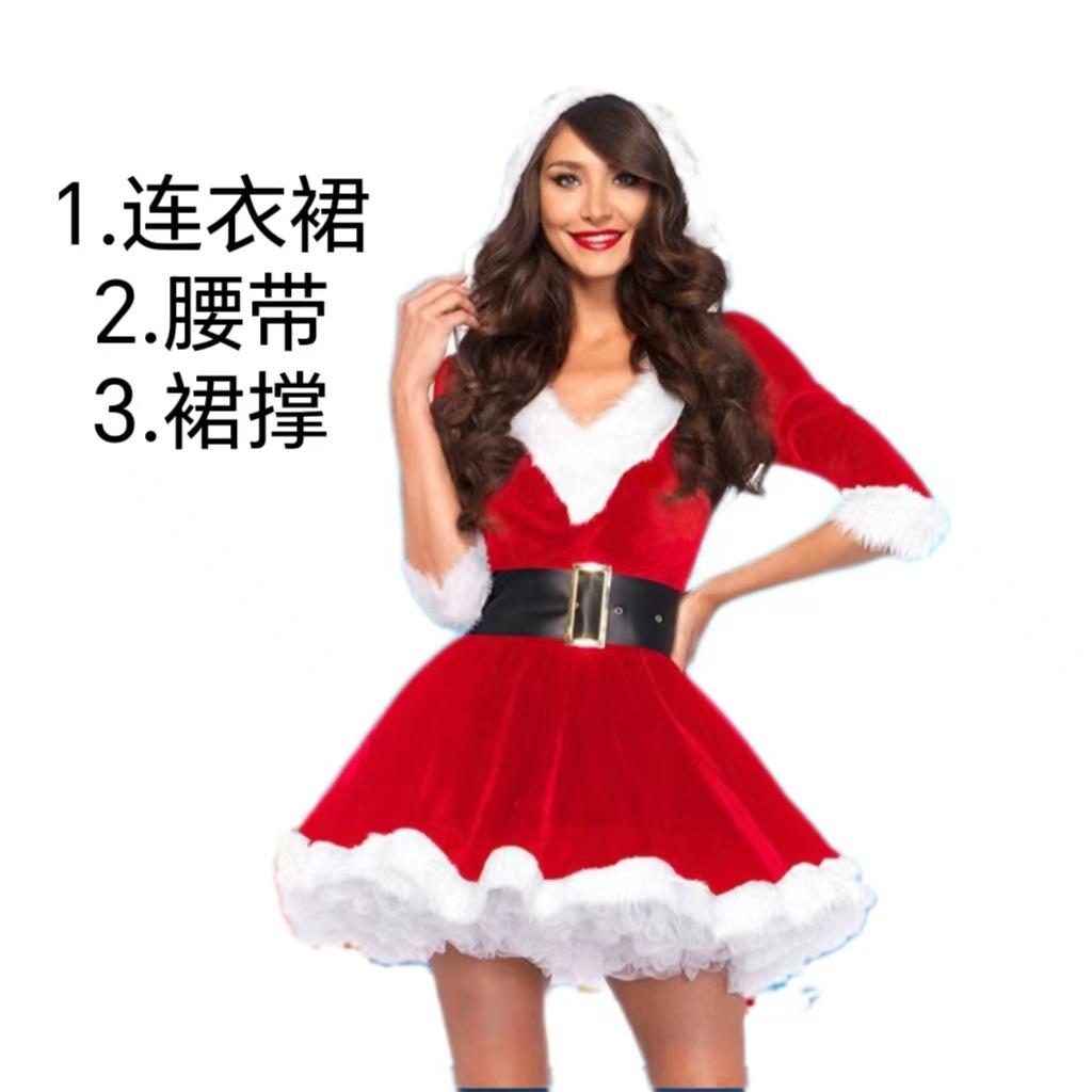 Christmas Costume Adult Female Performance Costume Christmas Costume Performance Costume, Queen Christmas Dress, Labeling