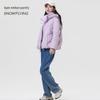 SNOWFLYING Women's Short Hooded Duck Down Jacket