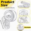 Rotating Bracket With Suction Cup Clamp, No Perforations Used For Hanging Gloves Towels Laundry Items And High Loadbearing Hooks