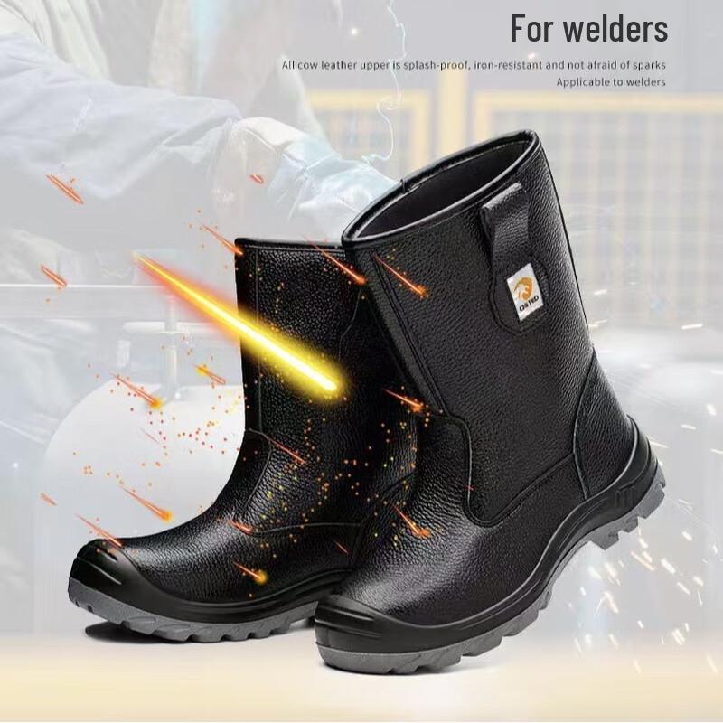 Alliance Messenger High-Top Steel Toe Leather Safety Boots