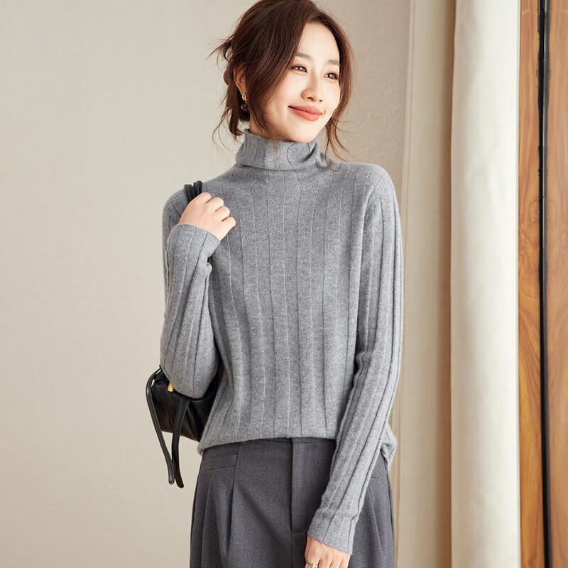 Srcr Women's Cashmere Blend Turtleneck Sweater