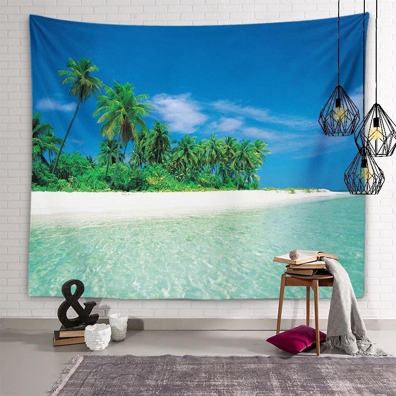 

Природный пейзаж Эстетический декоративный гобелен Украшение стены дома Гостиная Офисный гобелен 100x75cm