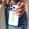 Korean Style Ins Color Line Love Phone Case For iPhone 17 Air 14 15 13 12 Max Cover For Apple 14 15 16 16e 11 Pro Max Plus