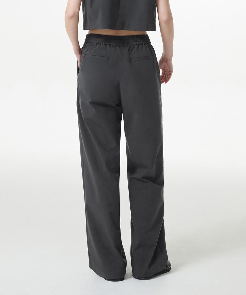 MUSINSA STANDARD WOMAN [Cooltandard] Women'S One-Tuck Wide Banding Slacks [Gray]