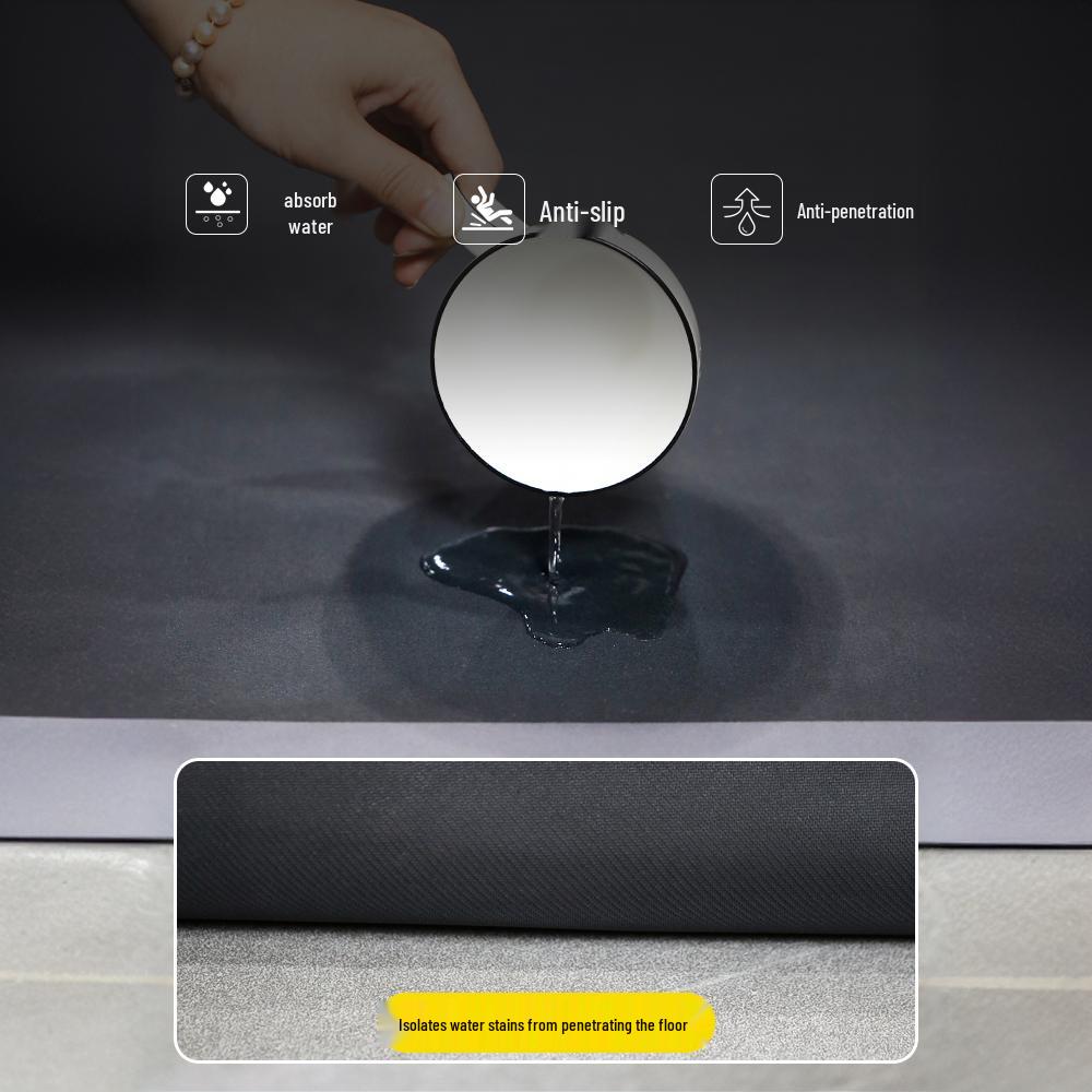 Covoraș de bucătărie impermeabil, absorbant, antiderapant: Nor de diatomee rezistent la ulei, fără spălare, ștergibil