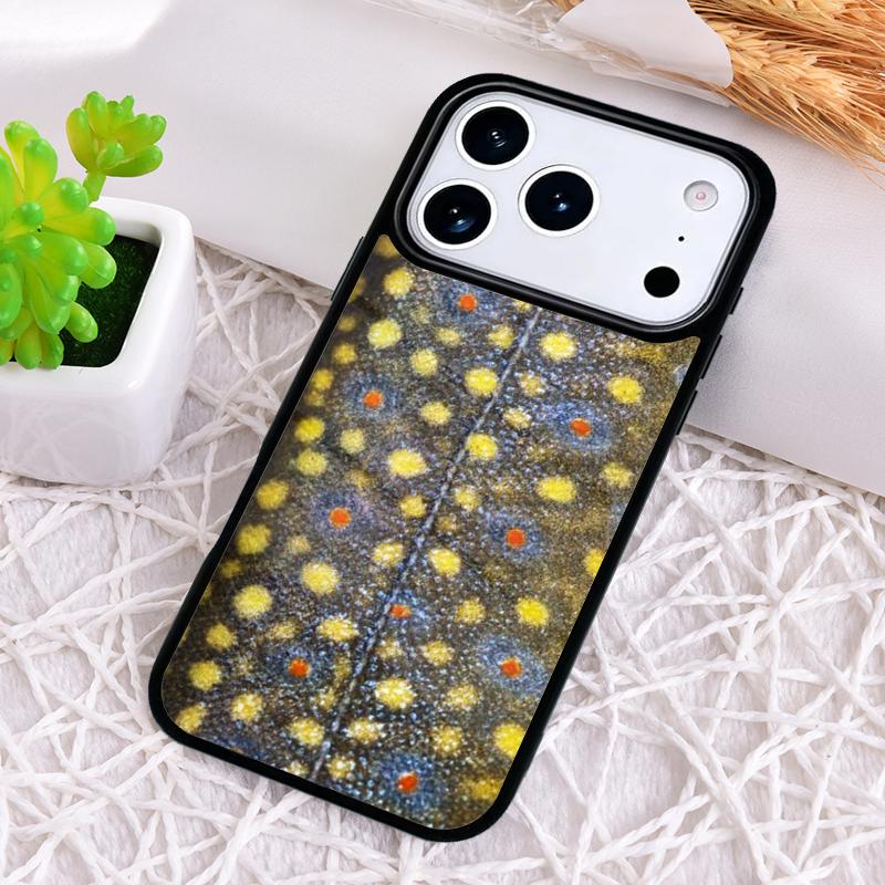 Trout Fish Fishing soft Shockproof Phone Case for iPhone 17 Air 16e 15 11 12 14 13 Pro Max Cover Coque