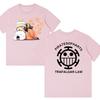 Anime Style One Piece Road Feisuolonuo Pure Cotton Printed Fashionable Unisexs and Womens Clothing New Loose Casual Tshirt