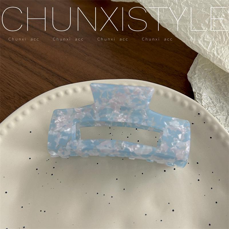 Large French Retro Mermaid Color Hairpin Shark Clip