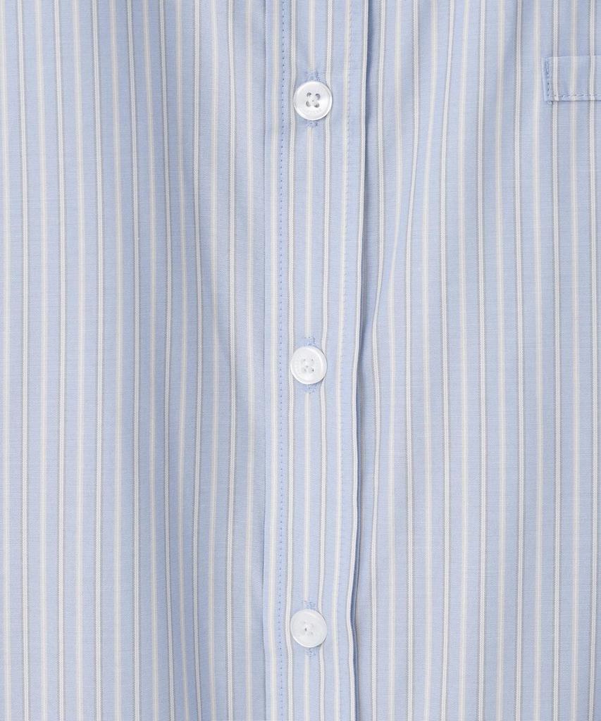 FALLETT Lace Striped Shirt Sky Blue
