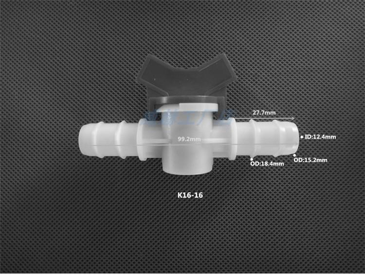 Plastic Quick-Connect Hose Ball Valve with Reducer and Flow Control