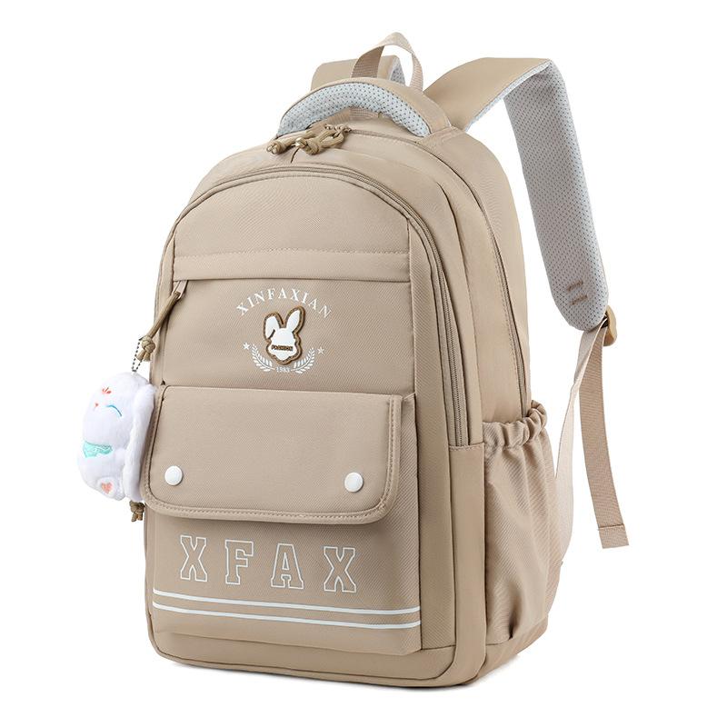 

New large-capacity backpack, male and female college students the same schoolbag, junior high school and high school students travel computer backpack хаки