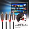 Audio Cord Audio Cable Male To Male 1m 2m 3m 2 RCA To 2 RCA Cable Cord Microphone Mixer for Home Theater DVD TV