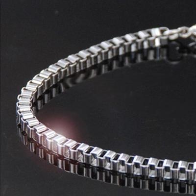 Men's Metallic Steel Square Point Bracelet