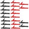 Fully Insulated Brass Test Clips 5mm Mini Jaw  4mm Safety Banana Jack, High Voltage Proof 3000V, 4/10pcs  for Electrical Testing