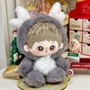 DIY Cotton Doll Clothes Cartoon Doll Overall Suit Cute Idol Doll Outfit for 10cm/20cm Cotton Doll