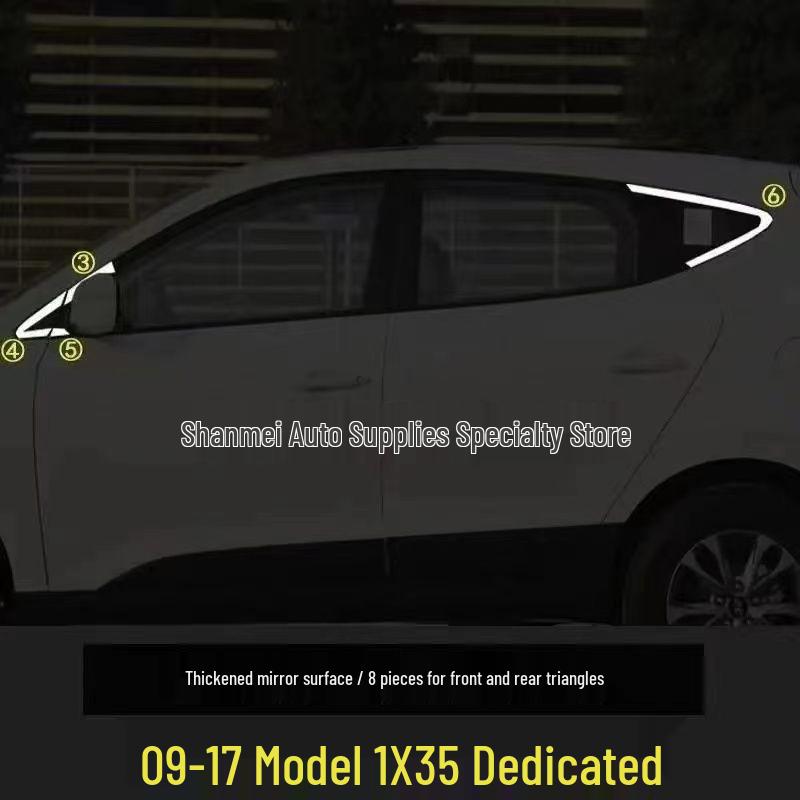 Stainless Steel Car Window Trim for 09-17 Hyundai IX35