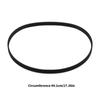 Black Rubber 148 Tooth 444Mm Drive Belt Rubber Texture Repair Part for Mixers In Baking Cooking and Food Preparation