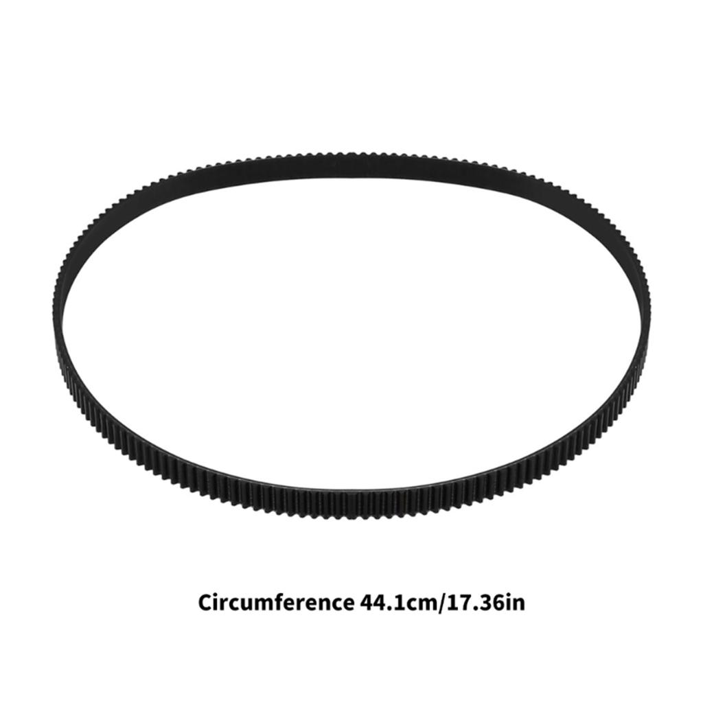 Black Rubber 148 Tooth 444Mm Drive Belt Rubber Texture Repair Part for Mixers In Baking Cooking and Food Preparation