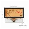 VU Meter Panel with Backlight Rectangular for Amplifiers, Audiophiles