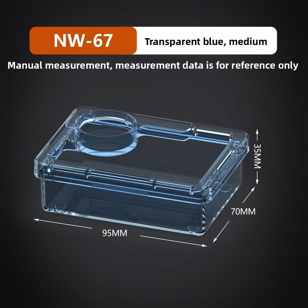 Reptile Lizards Geckos Feeding Bowls Prevent Tenebrio Molitor and Blaptica Dubia Anti Overturning Trough Feeder Transparent