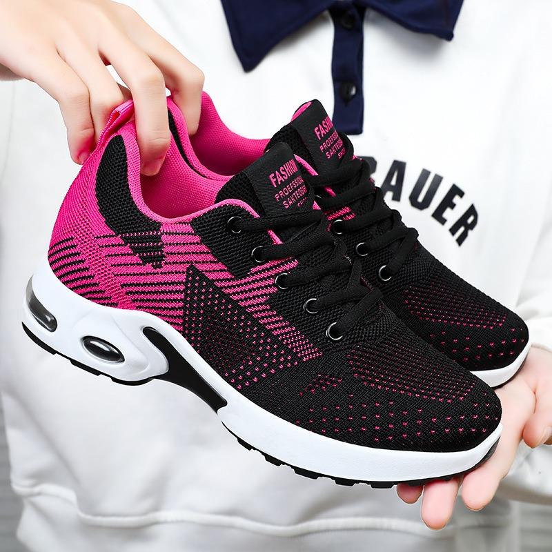 Shoes Women's Shoes Sports Shoes New Large Size Soft Sole Air Cushion Running Shoes Mesh Breathable Casual Shoes