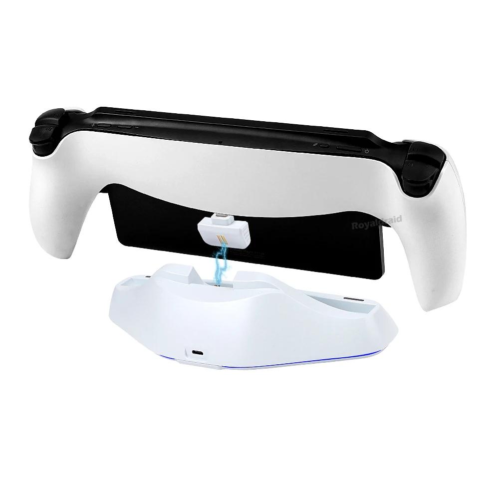 7 Lights  Auto-Align Charging Dock Station for PS5 PS Portal Charger Stand for PS Portal Handheld Stand Holder for PS5 PS Portal