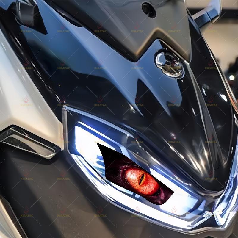 1pair Motorcycle Light Stickers Durable Waterproof for Yamaha XMAX300 Light Protective Sticker Universal Decoration Vinyl Decals