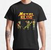 Vintage Metal Slug Pixel Fan Arcade Videospiel Shooting Gaming 100 Baumwolle Bedruckt Übergröße T-Shirt Grafik Herrenbekleidung