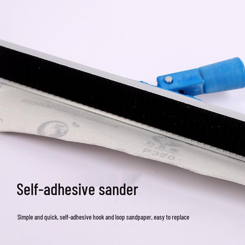 Self-Adhesive Right-Angle Sandpaper Holder and Scraper for Inside Corners