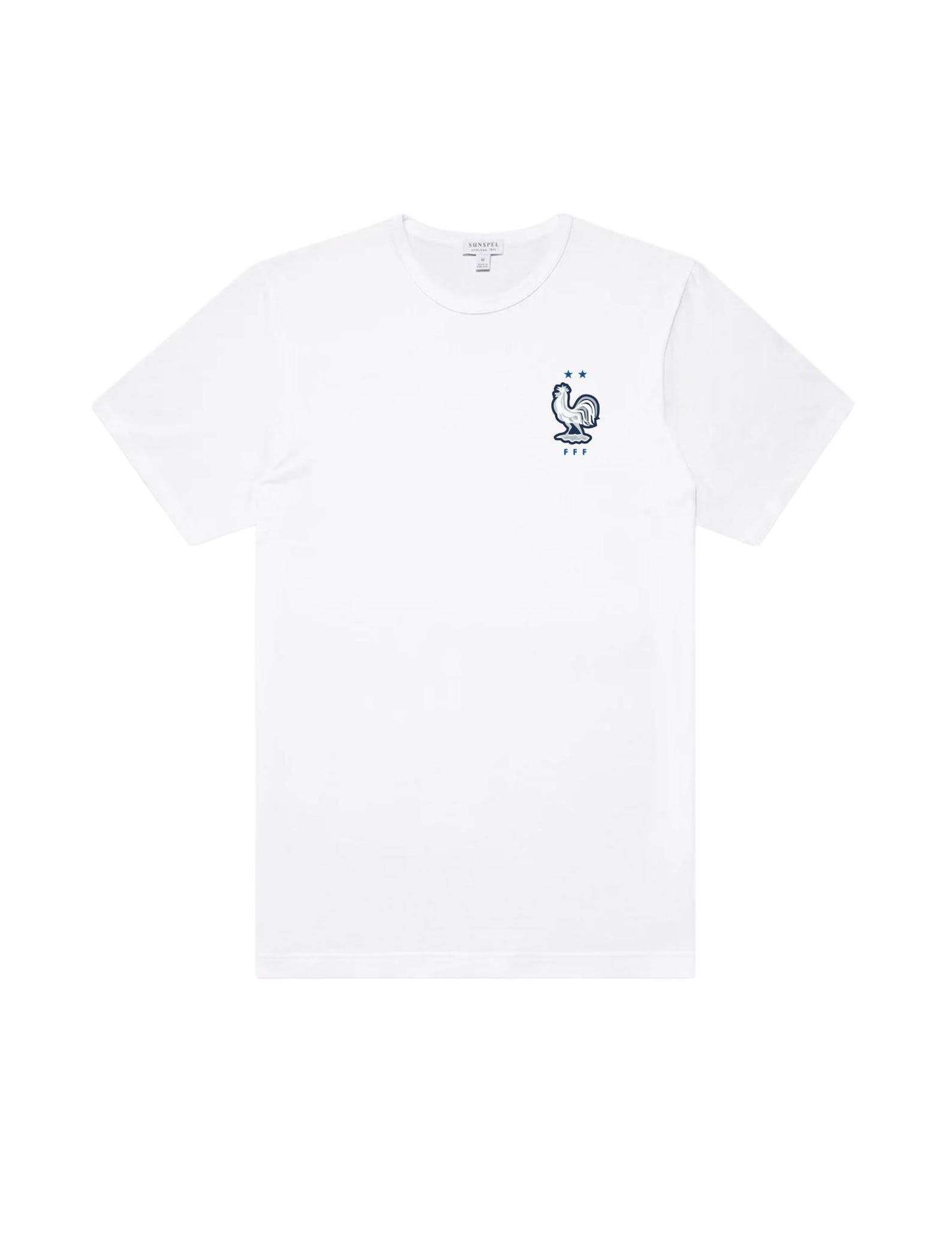 France National Football Team Crest T-Shirt, Cotton Soccer Apparel S
