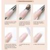 15ML Natural Nails Gel Builder Paper Tray Extension Gel Nail UV Stick Drill Gel French Clear Natural Reinforce Fibre Gel Varnish