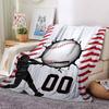Baseball Theme Printed Blanket - Perfect for Couch, Bed, Travel & Outdoor Use | Machine Washable, Cozy & Durable.