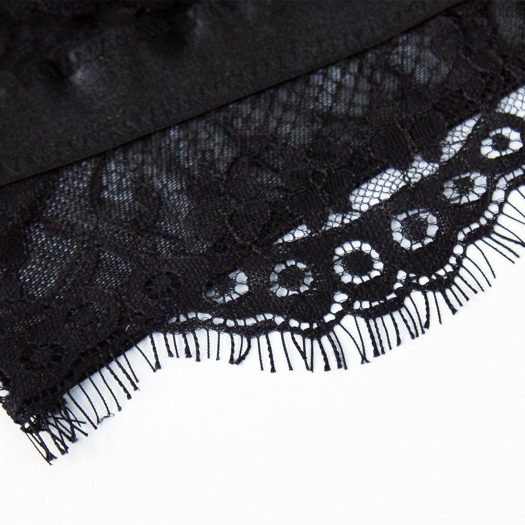 European & American Style Lace Patchwork Camisole for Women - Hot Girl Bare Back Mesh Eyelash 8834