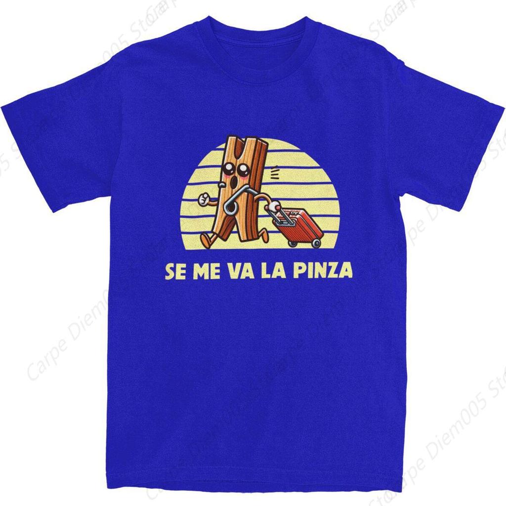 T-Shirt Se Me Va La Pinza Pure Cotton T Shirts Fashion Tshirt for Man Y2K Funny Design Short Sleeve Tees