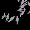 PXLAATY 1/200 Scale 200 Figures, Unpainted, for Landscape Modeling, Railway Models, 1cm, Accessories