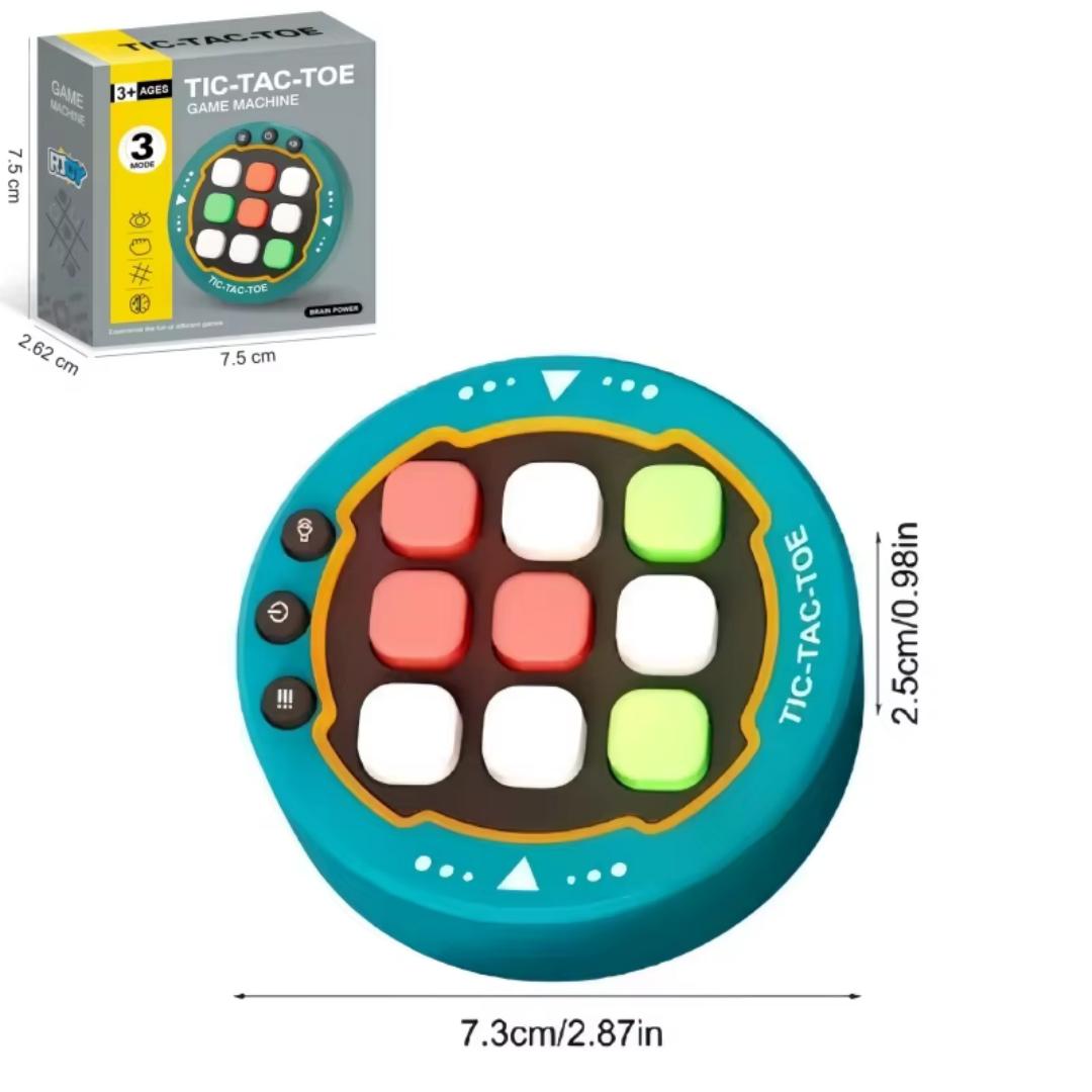 

Music Rhythm Game Machine Light Up Puzzle Toys Montessori Travel Sensory Toys Brain Training Electronic Games For Kids Gifts зелёный