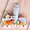 Italy Pisa Travelling Souvenirs Spain Madrid Denmark Copenhagen Fridge Stickers Home Decor Vietnam Fridge Magnets Wedding Gifts
