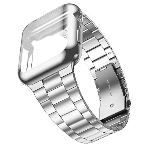 

Metal Strap+TPU Case for Apple Watch 46mm 42mm 45mm 44mm 49mm 42mm 40 41mm Bracelet iWatch Series 11 10 Ultra 9 8 7 6 SE 5 Case For iWatch 38mm