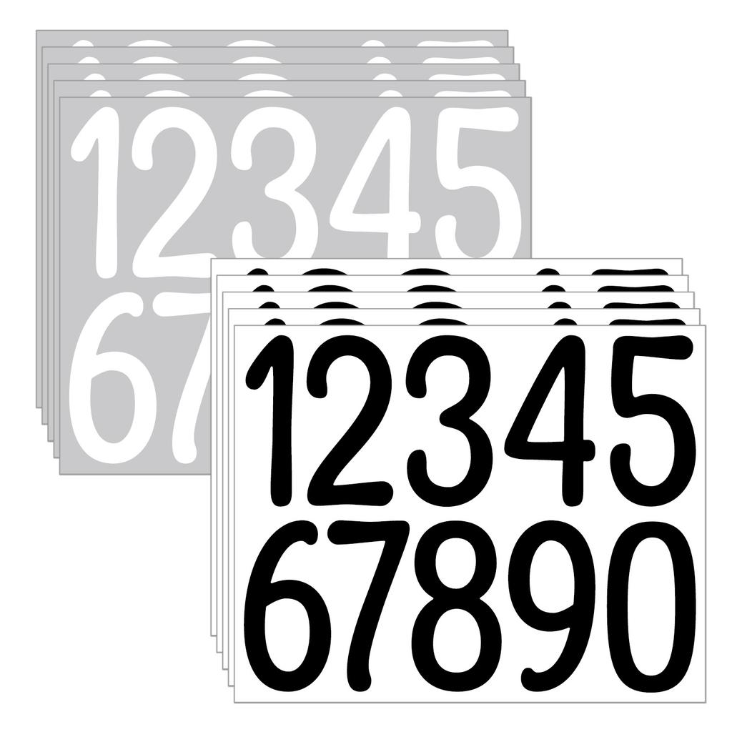 3-inch Digital Sticker Art Body Door Number Mailbox Number Logo Vinyl Waterproof Vinyl Digital Sticker