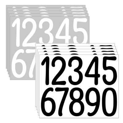 Artă Autocolant Digital 3 Inch Număr Ușă Mașină Număr Cutie Poștală Logo Vinil Rezistent la Apă Autocolant Digital Vinil